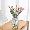 Gradient-colored rhombic glass vase