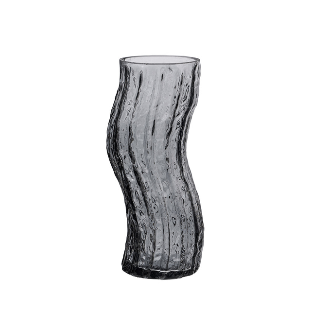 Creative Irregular Smart Impression Drop Pattern Glass Vase Personality Twist Waist Flower Arrangement Vase