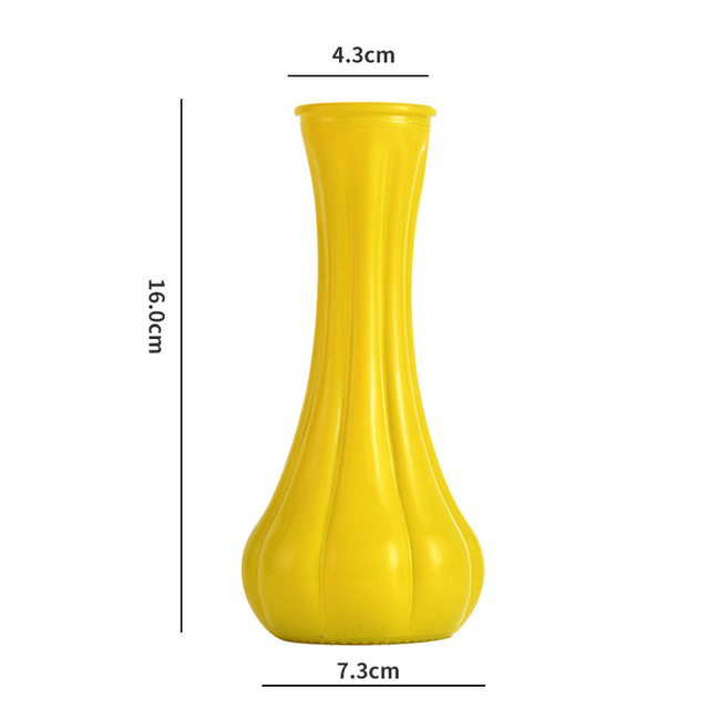 Colorful Little Waist Glass Vase
