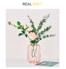 Metal glass flower vases