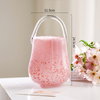 Net Red Creative Tote Bag Glass Vase Fish tank Living Room Flower Basket Nordic Ins Decoration Vase