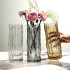 Glacier water ripple glass vase