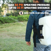 3Gallon Lawn Garden Sprayer Compatible Backpack Pump Sprayer with 20V Battery for Spraying Plants Watering Weeds Cleaning