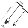 Bulb Planter Tool Long Handle Serrated Base Gardening Bulb Transplanter with Soft Grip