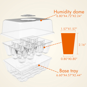 10 Pack Plant Germination Trays Seed Starter Kit