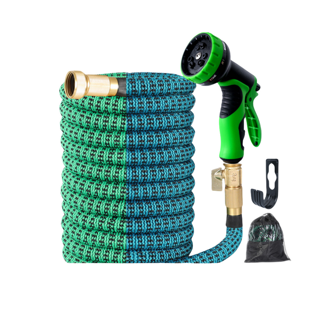 Expandable Garden Hose 8 Function Spray Nozzle 50ft Water Hose