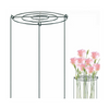 Round Metal Edge Unique Design Peony Flower Support Ring Stake Cage