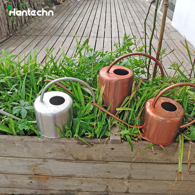 1.3L Indoor Copper Gold Metal Stainless Steel Long Spout Watering Can