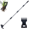 2 in 1 Hand Weed Rake and Garden Hoe Weed Puller Tool for Gardening