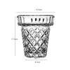 Decorations Transparent Embossed High Foot Glass Vase Decorations