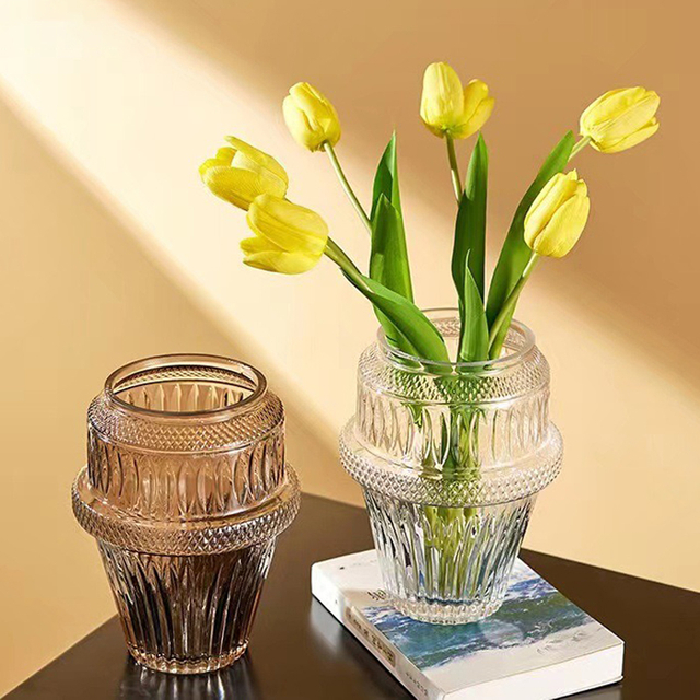 French Antique ELegant Glass Vase