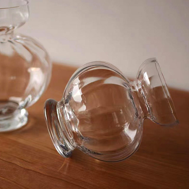European-style Minimalist Transparent Glass Vase