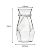 Gradient-colored rhombic glass vase