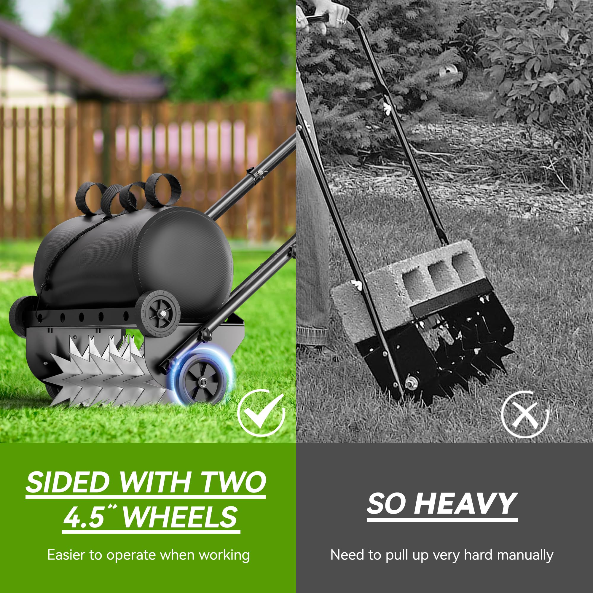 Lawn Aerator with Weight Bag (3)