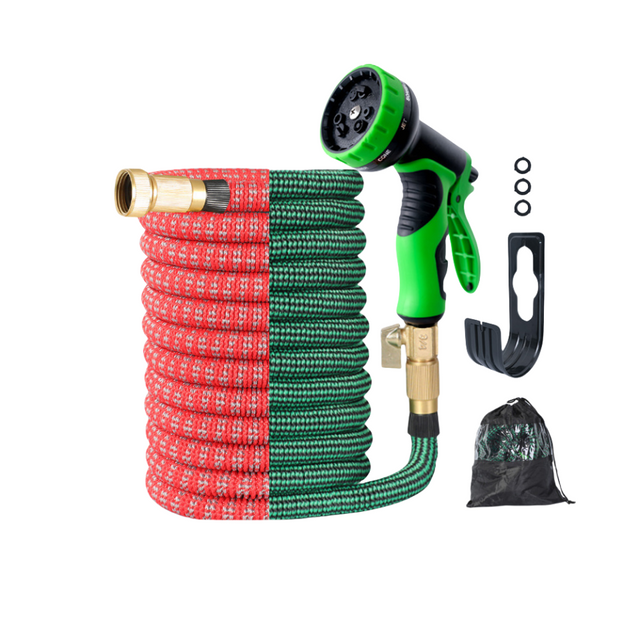 Expandable Garden Hose 8 Function Spray Nozzle 50ft Water Hose