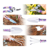 5pcs Purple Flower Print Rubber Boxes Garden Tool Bags Gifts Sets