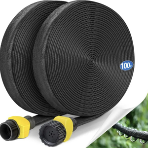 25 50 75 100ft Irrigation Hose Flat Seepage Pipe Flat Water Hose