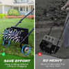 18-Inch Push Spike Aerator Heavy Duty Rolling Lawn Aerator