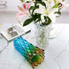 High Thickened Multi-Colored Glass Flower Vase for Home Decor