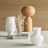 Nordic Vintage Glass Cylindrical Bud Vase