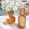New Minimalist Glass Vase with Floral Arrangements