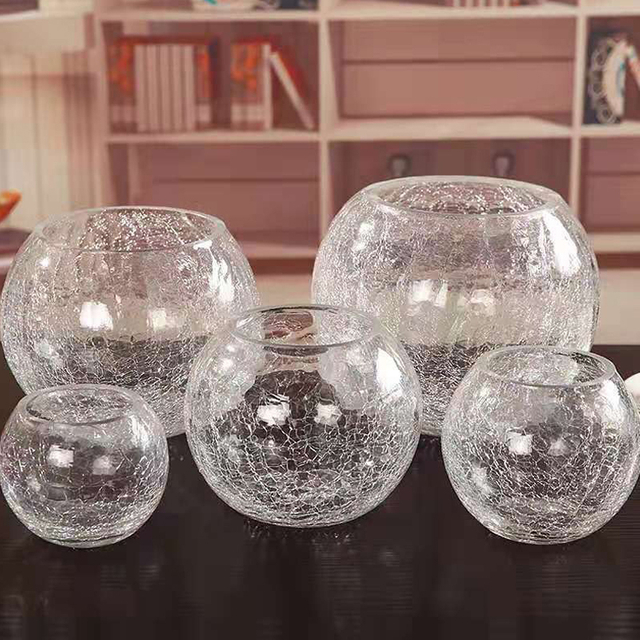 Clear Round Flower Vase Wedding Table Decoration Ball Shape Vases