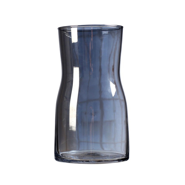 Simple Ins Electroplated Glowing Color Glass Vase
