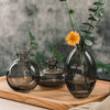 3pcs Mini Multi Design Cheap Decorative Glass Flower Vase