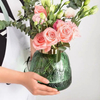 Hand Blown Decorative Green Desktop Glass Vase