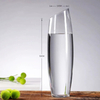 Home Decoration Tall Cylinder Custom Floral Abstract Vase Thickened Clear Glass Vase