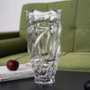 Wedding Decoration Striped Tall Clear Glass Vase