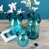 Hand Blown Unique Glass Vases Wide Mouth Vases