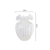 Ins Style Luminous Vase Light Luxury Creative Transparent Wave Mouth Flower Arrangement Decoration Hydroponic Water Flowers Vase