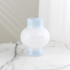 Cream Style Medieval Vase Advanced Sense Glass Light Luxury High Appearance Horizontal Flower Arrangement Decoration Vases