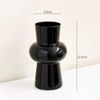 Modern Simple Black Glass Vase Medieval High Sense Household Vase Small Ornaments Vases