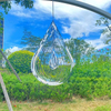 Wind Spinner 3D Water Droplets Shape Stainless Steel Metal Outdoor Garden Decor