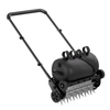 22.5-Inch Lawn Aerator with Weight Bag Heavy Duty Push Spike Aerator with 4 Wheels