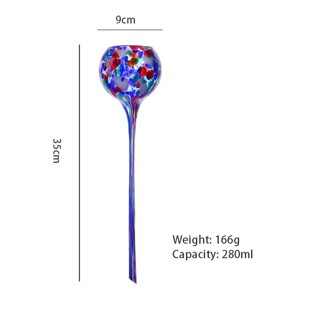 Automatic Glass Plant Waterer, Self-Watering Spikes