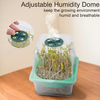 Clear Microgreen Growing Trays Sprouting Tray with Humidity Dome