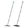 Stainless Steel Pole Tool Lawn Leveling Rake With 5-Section Rod
