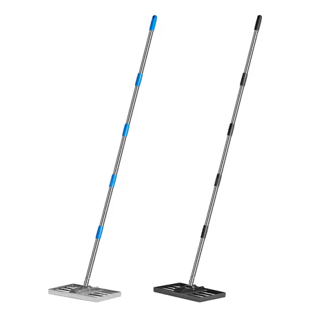 Stainless Steel Pole Tool Lawn Leveling Rake With 5-Section Rod