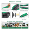 Retractable Garden Hose Reel Automatic Wall Mounted Water Hose Reel with Slow Return PVC Hose for Garden Irrigation