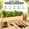 5 Garden Starter Kit with Complete Planting & Plastic Flower Box for Home Kitchen Windowsill DIY Hydroponic Indoor Herb Grow Kit