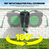 Retractable Garden Hose Reel Automatic Wall Mounted Water Hose Reel with Slow Return PVC Hose for Garden Irrigation