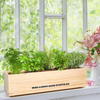 5 Garden Starter Kit with Complete Planting & Plastic Flower Box for Home Kitchen Windowsill DIY Hydroponic Indoor Herb Grow Kit