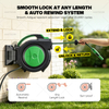 Retractable Garden Hose Reel Automatic Wall Mounted Water Hose Reel with Slow Return PVC Hose for Garden Irrigation