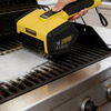 Hantechn Rechargeable Rotating Barbecue Scraper Electric Grill Brush Stainless Steel Wire Kitchen Gadgets for Cleaning BBQ Tools