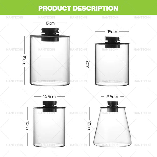 Desktop Glass Plant Terrarium with Grow Light