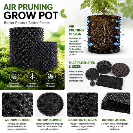 High Quality Wholesale Custom Cheap Air Garden Pot Pruning Air Root Pruning Pot Grow Container Root Control